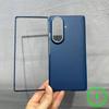 Деловой Чехол-Книжка с Магнитом и Текстурой Kevlar для Samsung Galaxy Z Fold 8 Ultra 7 6 с Текстурой Углеродного Волокна PC Skin Защитная Крышка