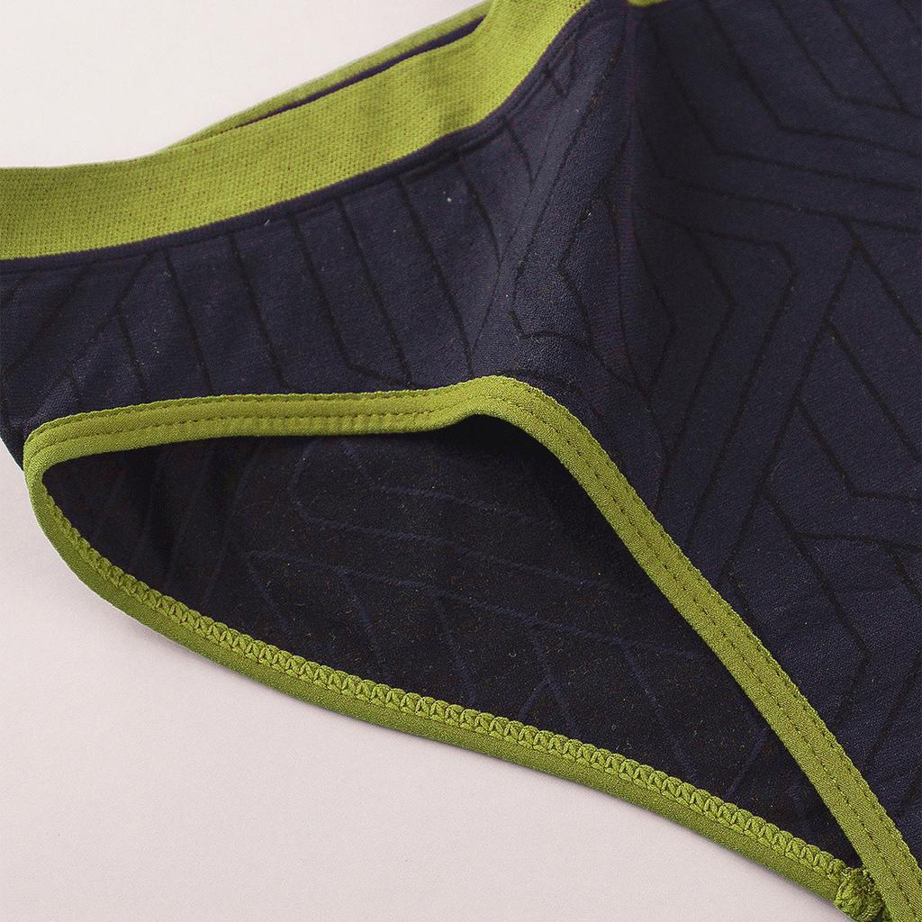 Ladies' Contrasting Low Waisted Pants With Seamless Hip Lifting Underwear