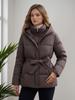 Winter new thickened down cotton clothes women's medium and long thin slim hooded lace-up warm jacket