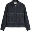 Origins Special Collection Casual Zip Collar Long Sleeve Denim Jacket Men Jackets Blue 2553420-401