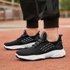 Fashion Men Sneakers Mesh Casual Shoes Lace-up Mens Platform Shoes Light Vulcanized Shoes Walking Sneakers Man Zapatillas Hombre