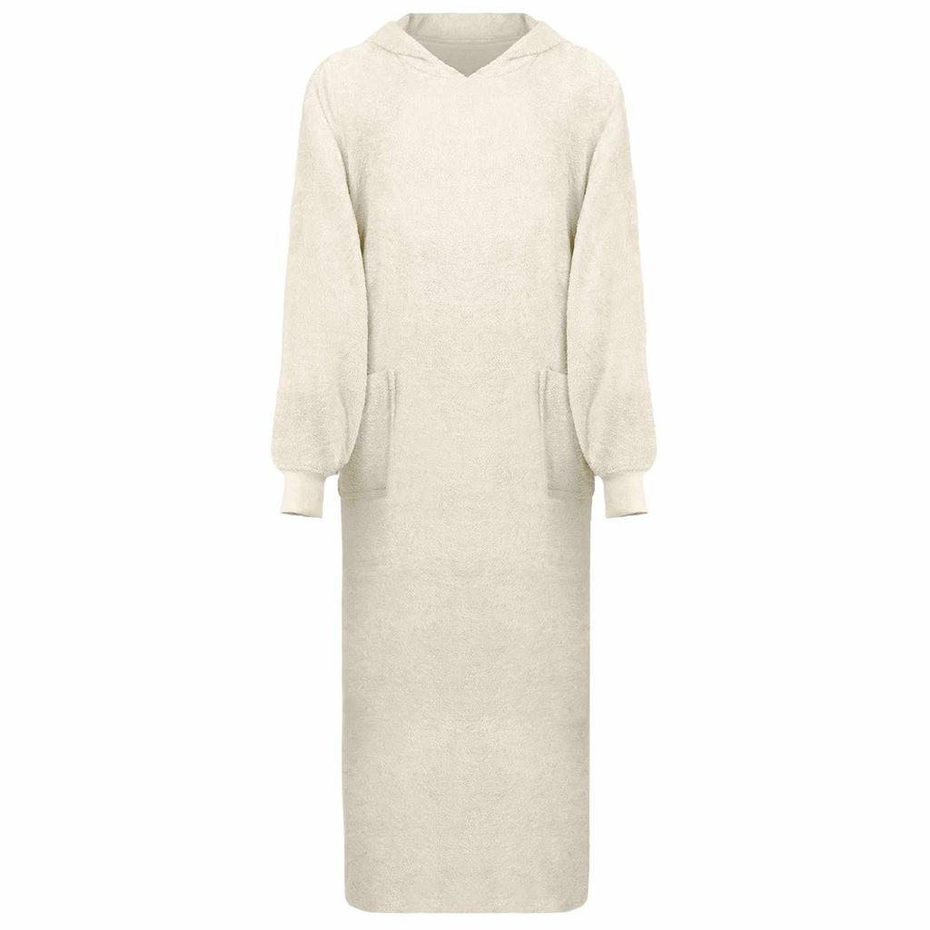 Blanket Hoodie KINN Cream XXL Cotton