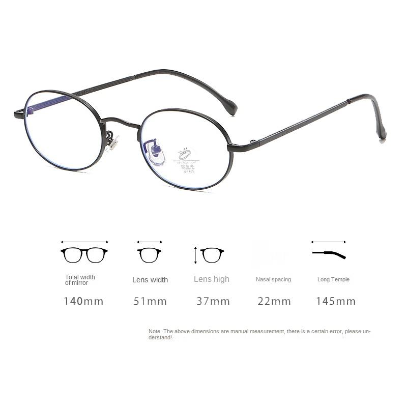 Винтажные очки с защитой от синего света, женские овальные металлические оправы, брендовые дизайнерские модные очки Y2K для женщин, металлические оптические оправы, компьютерные очки