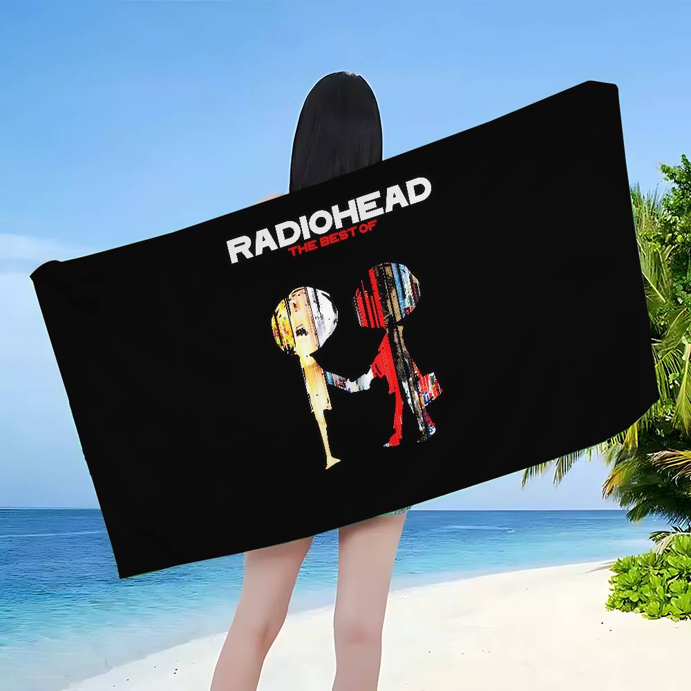 Плед из микрофибры RadioheadS Быстросохнущие пляжные полотенца Большой размер с принтом Супервпитывающее полотенце-плед для бассейна