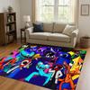 3D R Rainbow Friends Game Cartoon Living Room Non Slip Area Rug Carpet for Bedroom Playroom Sofa,Easy Clean Home Decor Doormat
