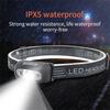 XPG Налобный фонарь с датчиком, перезаряжаемый через USB, индукционный налобный фонарь, уличный водонепроницаемый портативный ночной светодиодный налобный фонарь для кемпинга, встроенный аккумулятор