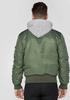 Зимняя куртка Alpha Industries MA-1 D-Tec Hood Bomber Jacket (183110) sage green (183110-001)