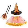 Wand Halloween Tutu Dress Gothic Halloween Children's Witch Dress Kids Halloween Costume  Cos Props