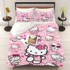 Hello Kitty Printed Bedroom Bedding Set Duvet Cover Christmas Gifts Comforte Cartoon With Pillowcase