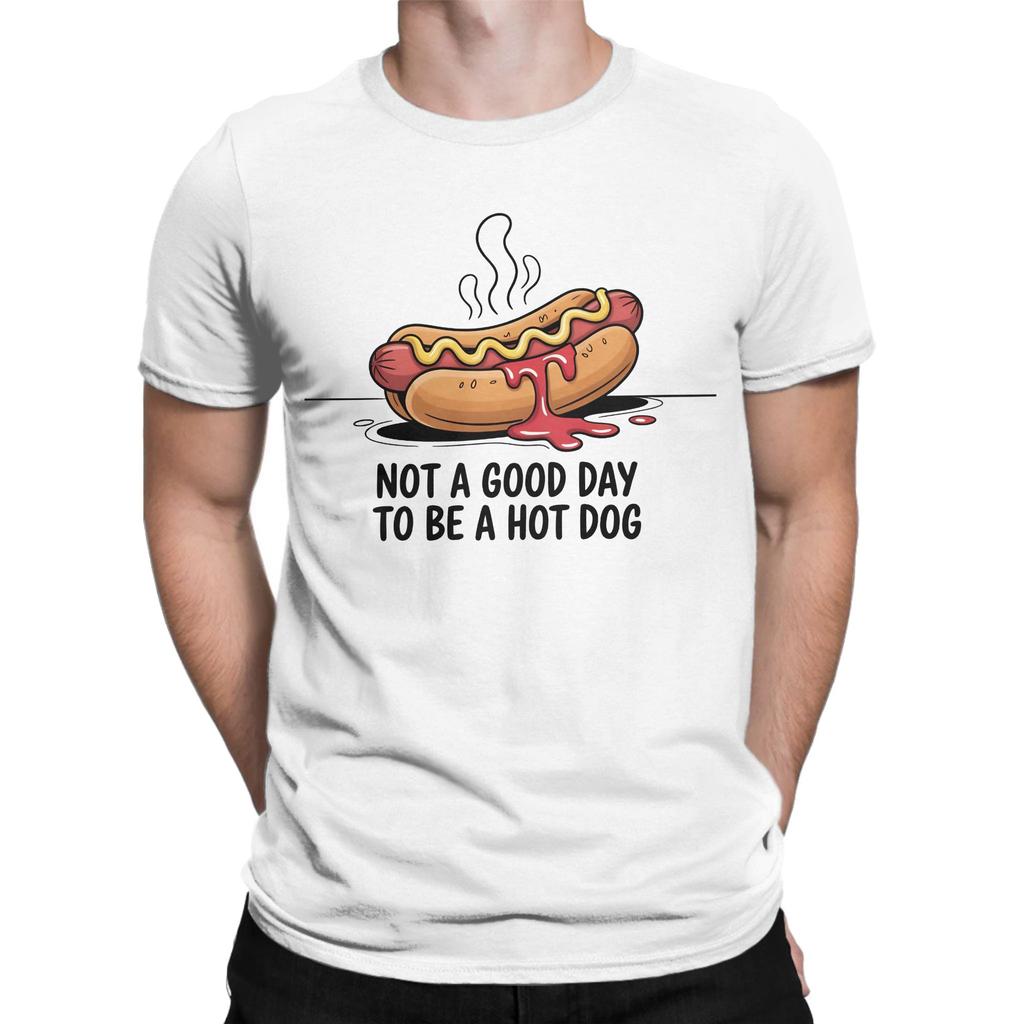 Not A Good Day To Be A Hot Dog Funny 100 Cotton Tshirt Chud Consuming Hotdogs Tops Tees For Unisex