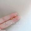 925 Silver Needles Gold Color Simple Small Butterfly Stud Earrings for Women Hypoallergenic Daily Wear Ear Girls Pierc Gifts