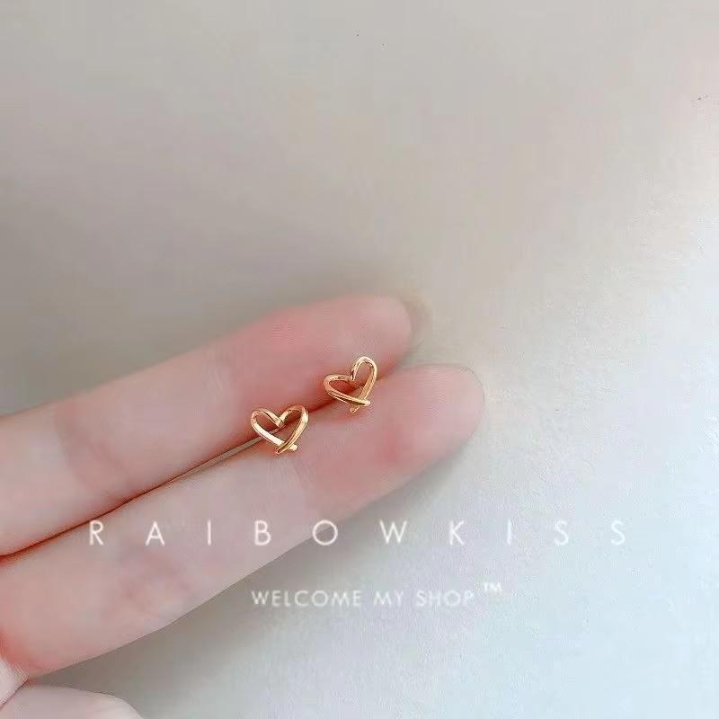 925 Silver Needles Gold Color Simple Small Butterfly Stud Earrings for Women Hypoallergenic Daily Wear Ear Girls Pierc Gifts