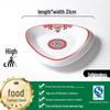Commercial Melamine Round Plate: Imitation Porcelain for Restaurant Fried Noodles, Cold Dishes, Snacks, Rice Bowl, and Fast Food.