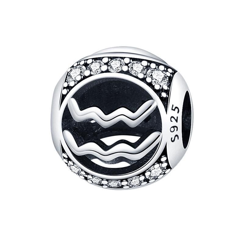 100% Медь 12 Знаков Зодиака Серия Абакус Шармы Бусины Подходят Пан Оригинальные Браслеты DIY Ювелирные Изделия Изысканное Изготовление Подарки