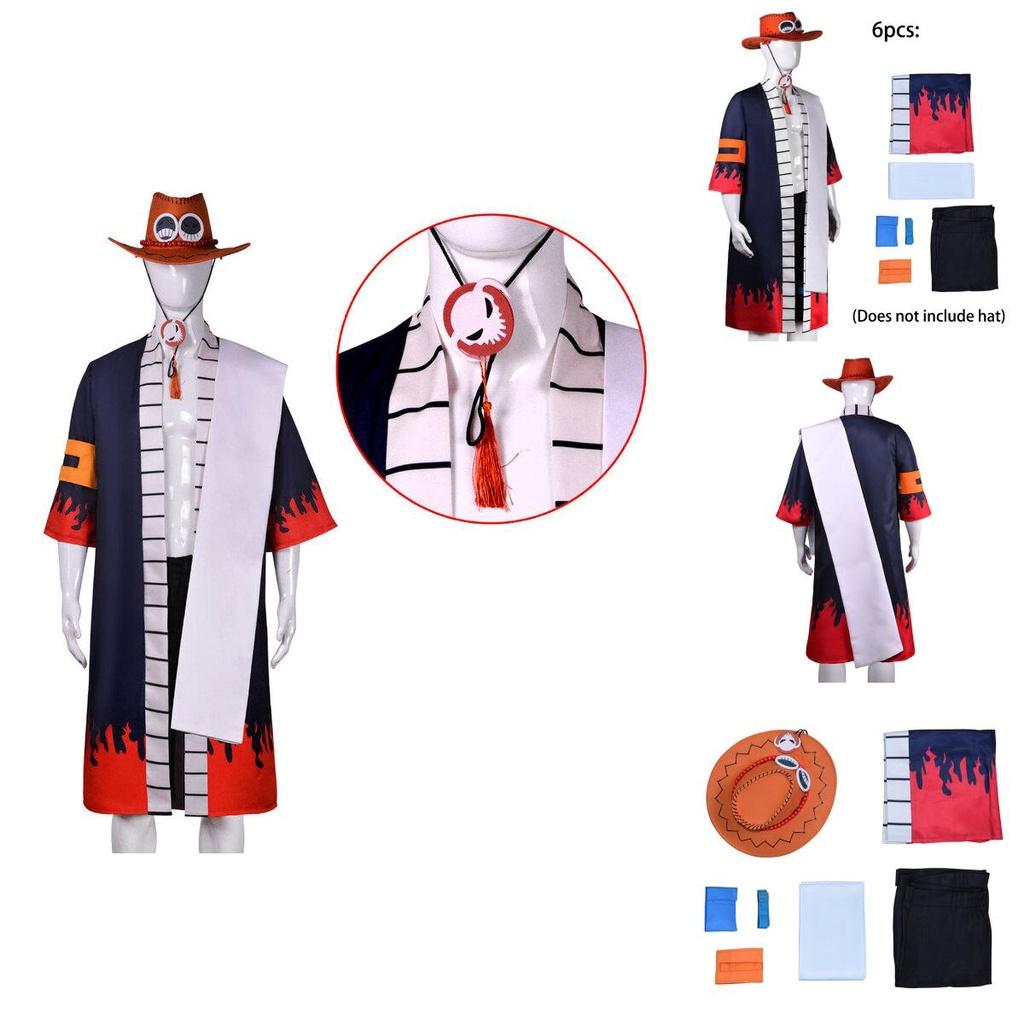 Premium Quality Portgas·d· Ace Cosplay Costume For Adults Same With The Anime