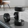 50kg Pair Rubber Coated Solid Steel Dumbbell Set for Men's & Women's Home & Commercial Gym Use