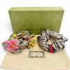 Pristine GUCCI GG Sherry Line Flower Ribbon Scrunchie (Set of 2) 765564 3G001 Used