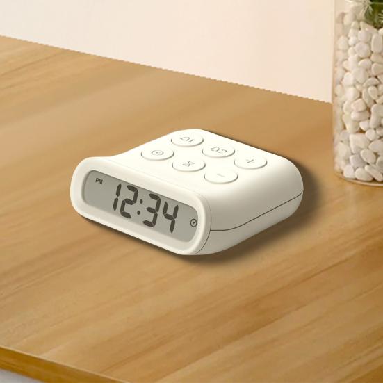 Электронный будильник с двумя будильниками Функция повтора сигнала Подсветка Регулируемая громкость Батарея