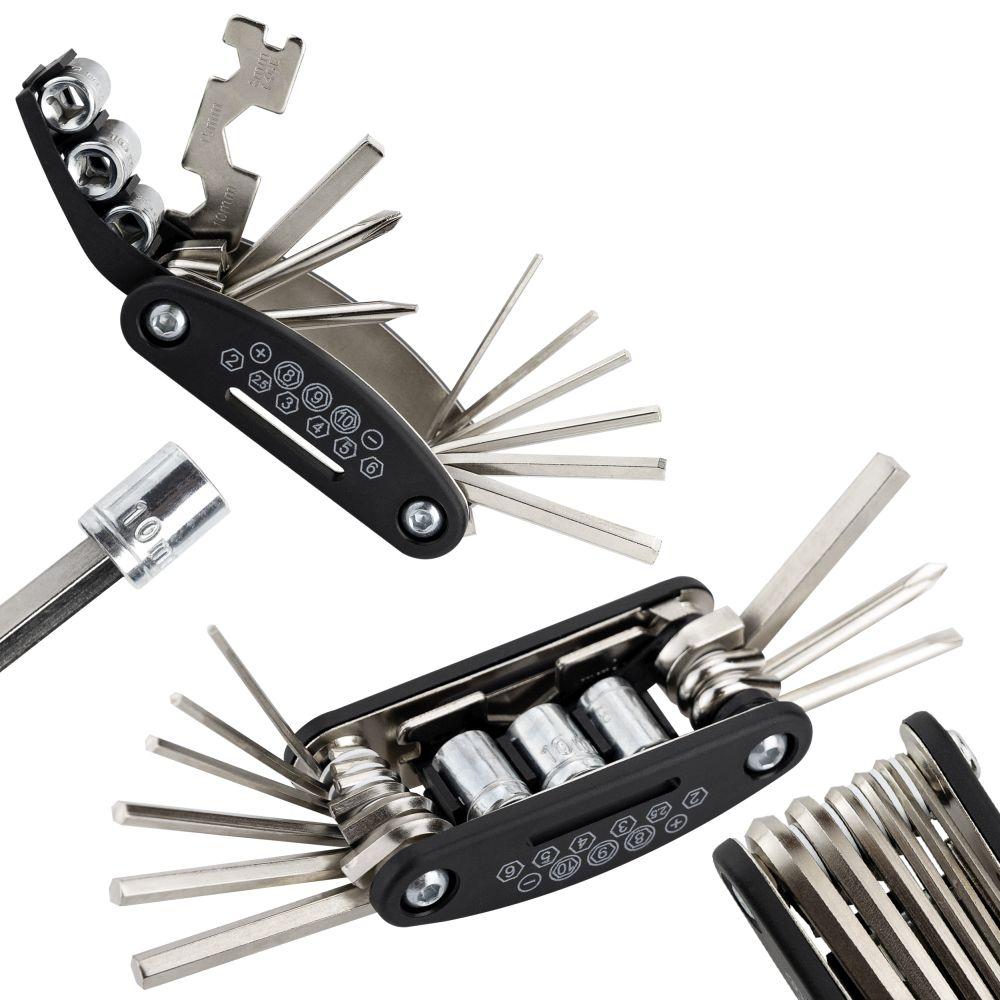 Zestaw kluczy narzędzi rowerowych multitool 16w1