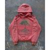 Womens Y2K Vintage Hoodie Streetwear Loose Fit Long Sleeve Sweatshirt Fall Winter