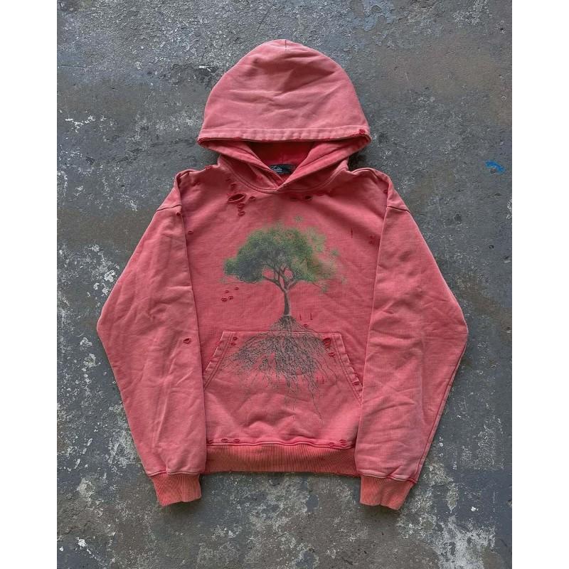 Womens Y2K Vintage Hoodie Streetwear Loose Fit Long Sleeve Sweatshirt Fall Winter