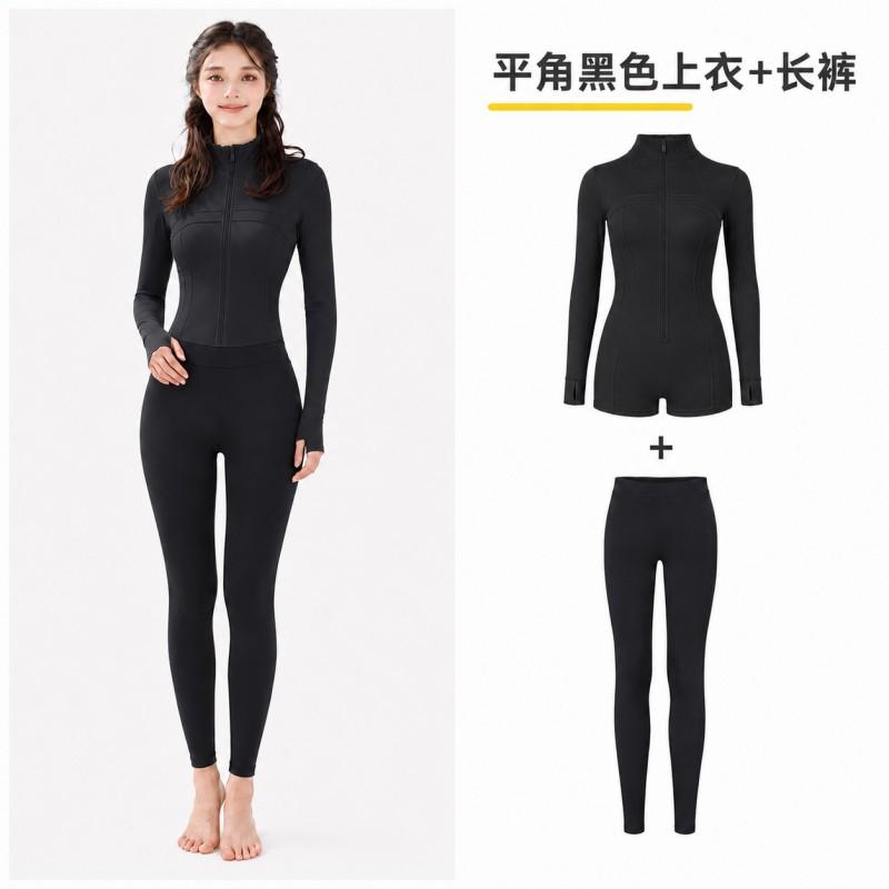 Womens UV Protection Full Coverage Diving Suit With Half Zipper Conservative Cut Swimwear Snorkeling Water Sports