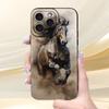 Креативный дизайн, узор черной лошади, чехол для телефона для iPhone 17 Pro Max 16E 15 Pro 14 13 12 11 Mini AIR XS XR XS 8Plus, противоударный