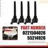Для LANCIA DELTA GIULIETTA 1.8 Tbi T Bi ALFA ROMEO 159 4C SPIDER BRERA 2009-2020 4 ШТ. Катушка зажигания 0221504026 55214926