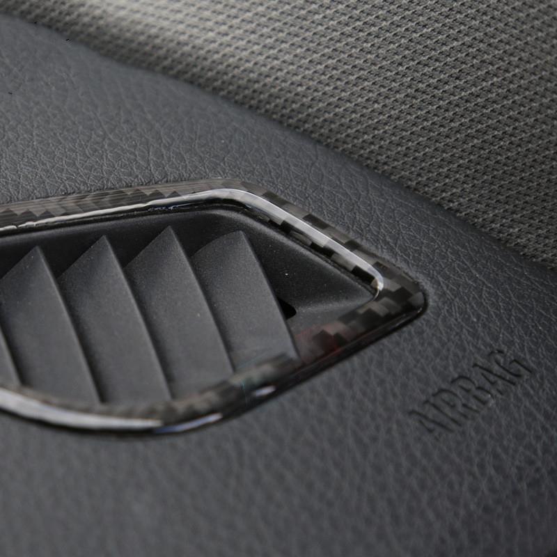 2 шт., углеродное волокно, автомобильная розетка для кондиционера, декоративная наклейка для BMW 3 серии F30 3GT F34 2013-2018, декор