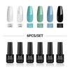 PHOENIXY 6pcs 5ml Gel Nail Polish Set UV LED Pink Color Spring Summer Nail Art Starter Kit