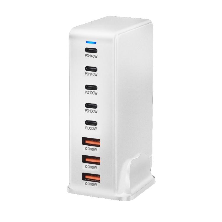 Быстрое зарядное устройство 600 Вт, 8 портов USB C и USB A, адаптер питания для быстрой зарядки ноутбуков, планшетов и телефонов