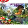 Diamond Embroidery Cross Stitch Landscape Painting With Diamonds Diamond Painting