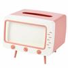 Creative Desktop TV Tissue Box Cover Retro Paper Storage Case Cell Phone Holder  Kitchen