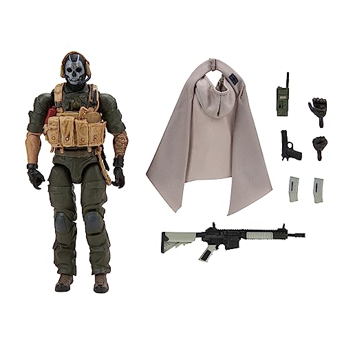 Call of Duty Ghost (Jawbone) - 6.5-inch Articulated Figure with Interchangeable Hands and Weapon Accessories
