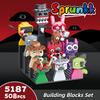 Нетоксичные кубики Moc Game Sprunki Строительные блоки Хоррор Аниме Музыкальная игра 2 в 1 Фигурки Друзей Наборы Кубиков Игрушки Подарки на День Рождения Рождество