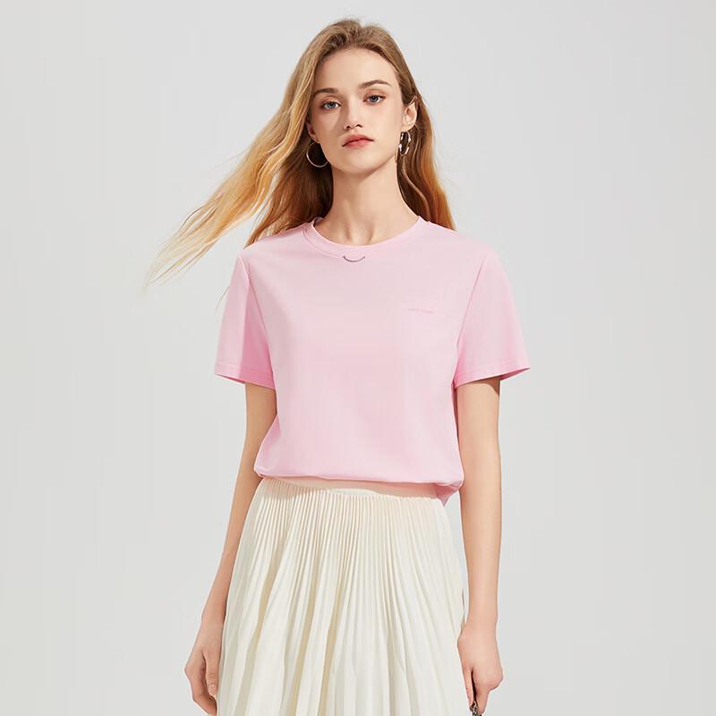 Shetu Women's Casual Round Neck Short Sleeve T-Shirt