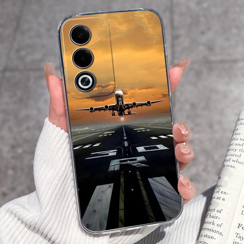 Роскошный противоударный чехол для телефона Oppo A3 A5 A1 Pro A3x AX5 AX5s A7 A8 Ace2 с милыми цветочными узорами, прозрачная защита из ТПУ, задняя крышка для корпуса Oppo