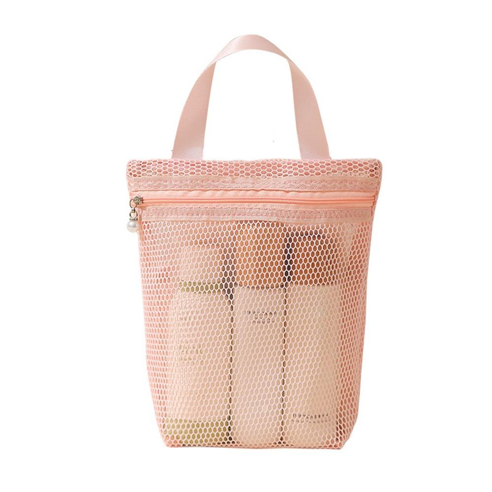 Portable Mesh Makeup Bag Gauze Toiletry Bag Portable Travel Storage Bag  Business