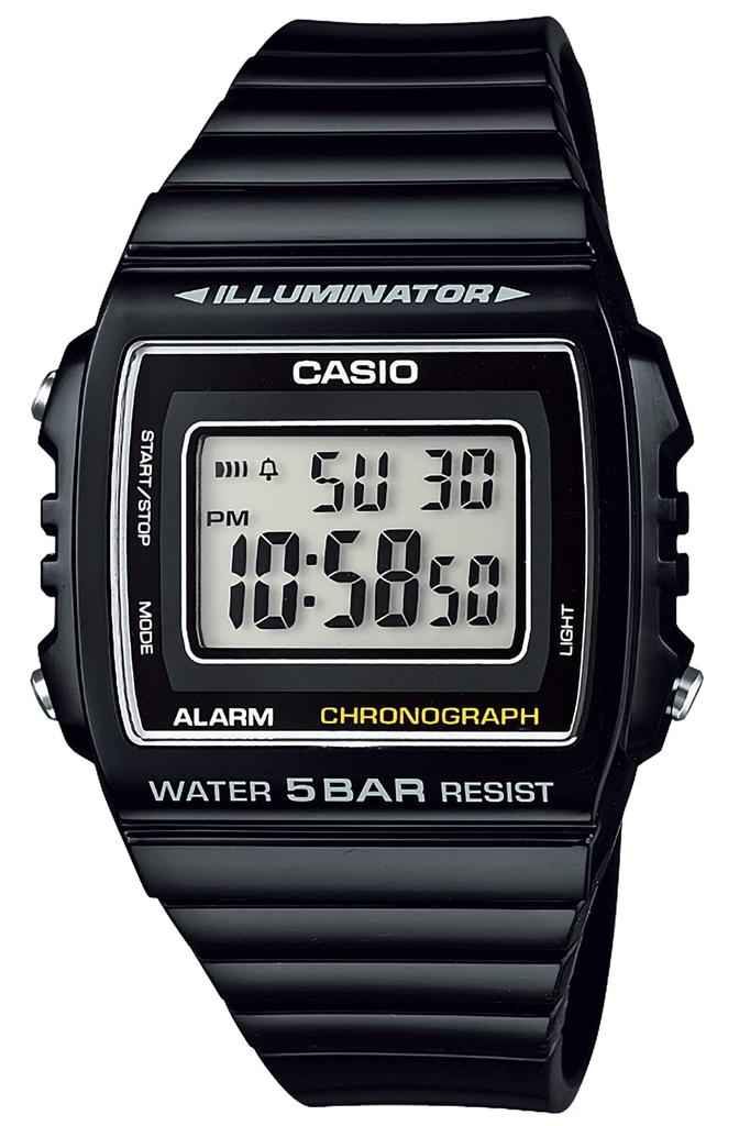 Casio Casio Collection Black Wristwatch, W-215H-1AJH, Men's,