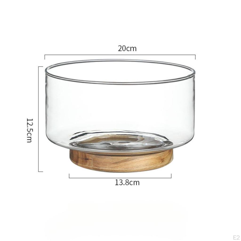 Fruit Tray Plate Party Display Glass Dessert Snack Serving Dish for Candy