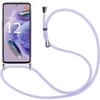Case for Xiaomi Redmi Note 12 Pro+ 5G Reinforced Corners Anti-Scratch Flexible + Lanyard Purple