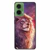 Silicone Painted Cover For Motorola Moto G35 G55 Case Luxury Animal TPU Silicone Soft Back Cover For G55 5G Black Bumper MotoG35
