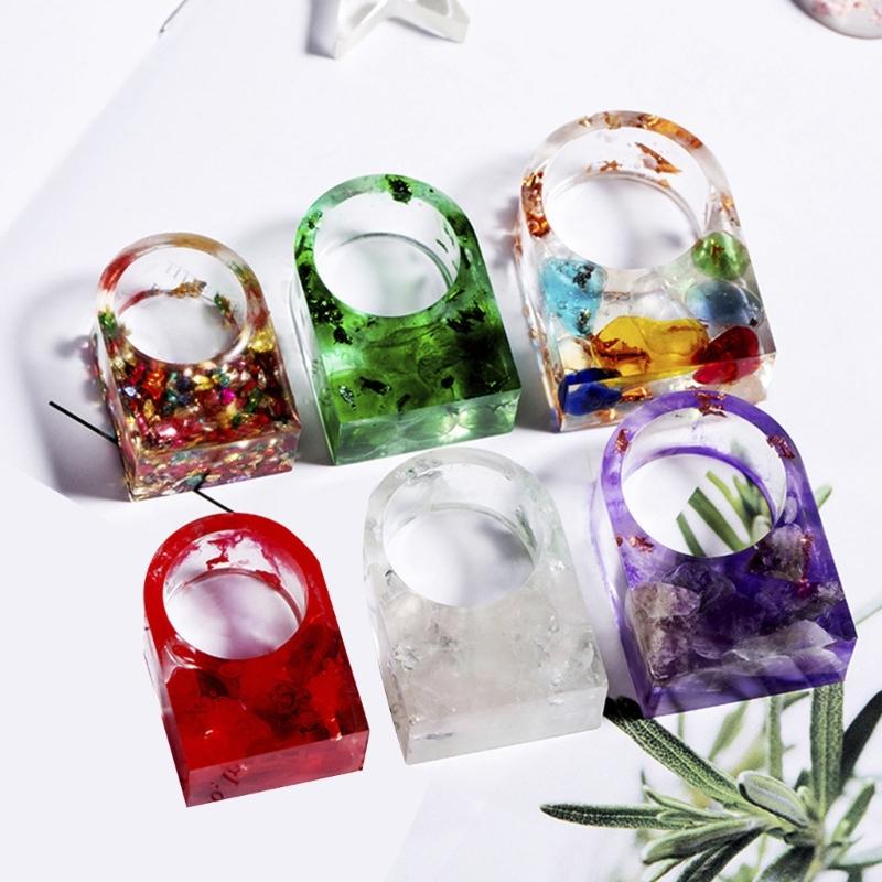 Силиконовые формы для колец с 6 ячейками, Силиконовые формы для ювелирных изделий, Формы для эпоксидной смолы, Кольца для пальцев, Изготовление ювелирных изделий с подвесками