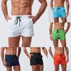 Мужские дышащие плавки больших размеров, однотонные купальники, пляжные шорты, тонкая одежда