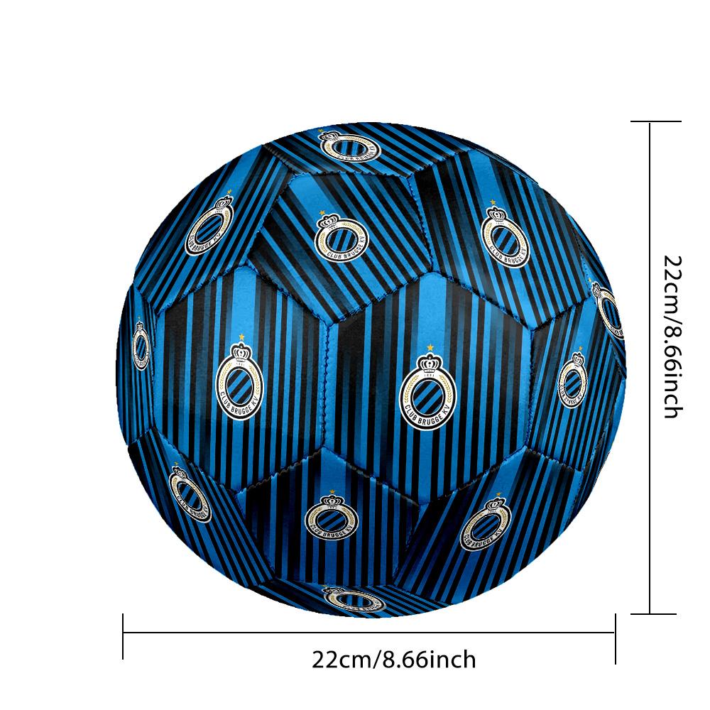 Club Brugge KVIndoor Soccer Ball Colorful All Ages Machine Stitched PVC Competition Ready Durable High-Bounce