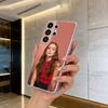 Прозрачный мягкий силиконовый чехол для телефона с изображением актрисы Сэди Синк для Samsung S25, S24, S21, S22, S23, S30, Ultra, S20, Plus