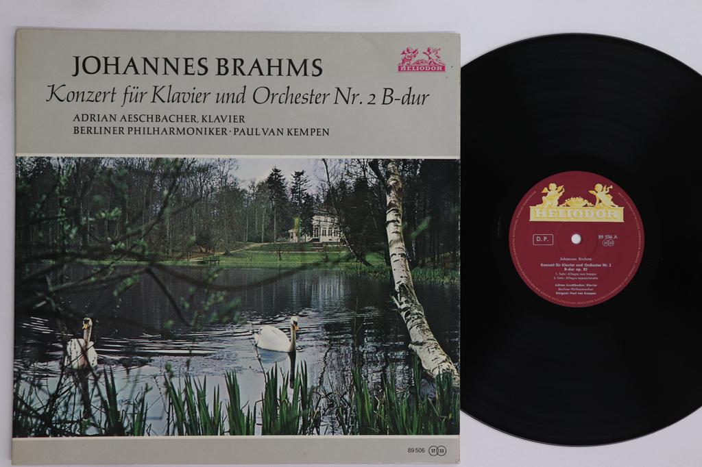 LP Record ADORIAN AESCHBACHER, PAUL VAN KEMPE - Brahms Konzert Fur Klavier Und Orch 89506 HELIODOR Germany Classical Used