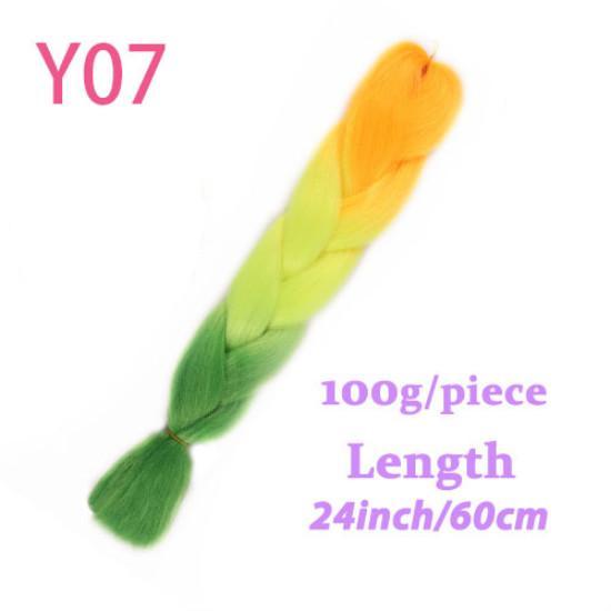 Ombre Hair Jumbo Braids Волосы Синтетические наращивания волос для женщин Розовый Красный Синий 102 Доступных цвета