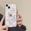 Glitter Colorful Laser Love Phone Case for Apple 17 Promax Precision Hole Full Cover for IPhone 15 Wave Pattern