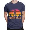 Siren Head sunset retro Novelty 100 Cotton TShirt Siren Head Tees Tops For Unisex
